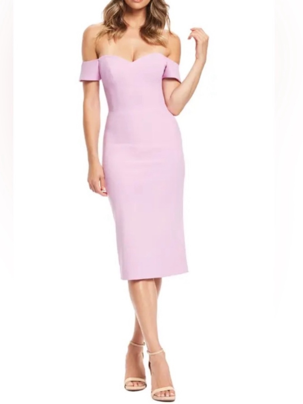 Dress The Population Bailey Off The Shoulder Dress Lavender